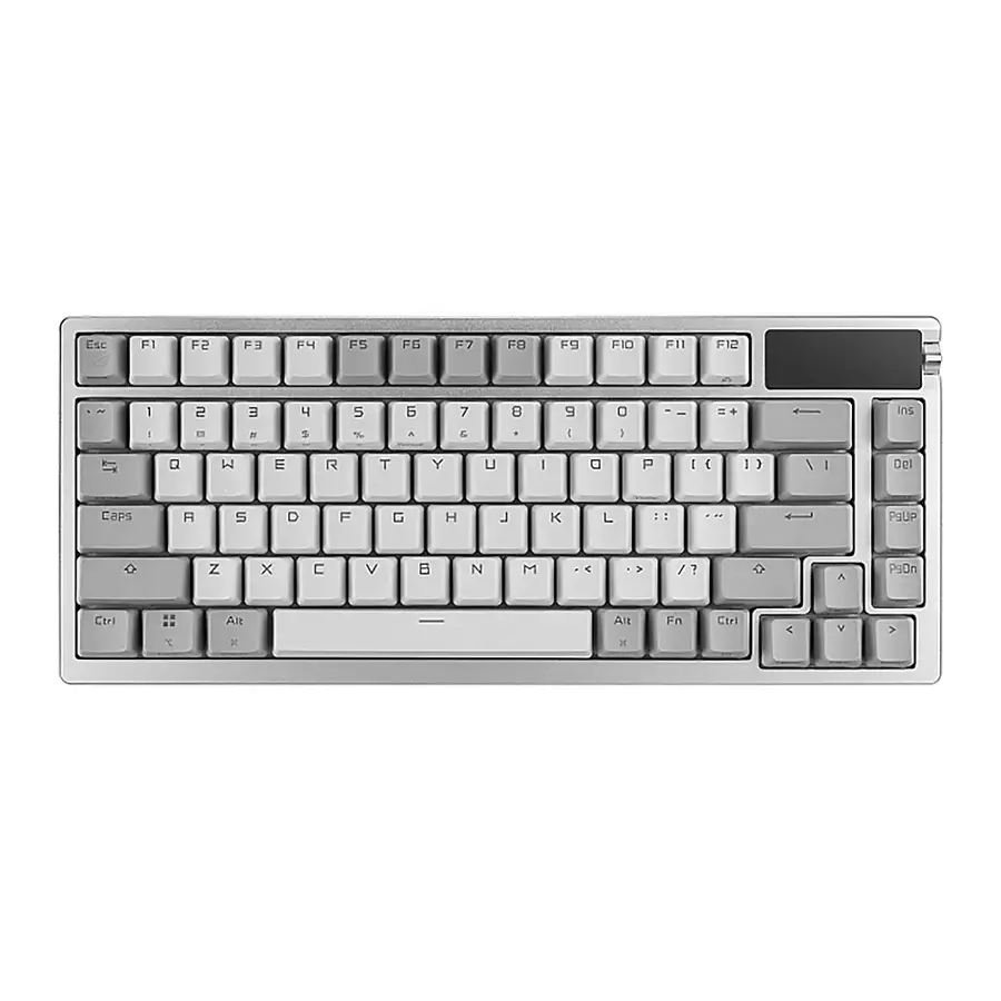 The image shows a close-up of a white and grey keyboard. The keyboard has a numeric keypad and a set of function keys. The function keys are labeled with numbers, including F1, F2, F3, F4, F5, F6, F7, F8, F9, F10, F11, and F12. The numeric keypad consists of numbers 0 through 9, as well as the numbers 1, 2, 3, and 4. The keyboard also has a set of letters, including A, B, C, D, E, F, G, H, I, J, K, L, M, N, O, P, Q, R, S, T, U, V, W, X, Y, and Z.