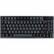 Front. ASUS - Azoth Ergonomic Bluetooth Mechanical Gaming Keyboard with OLED Display - Black.