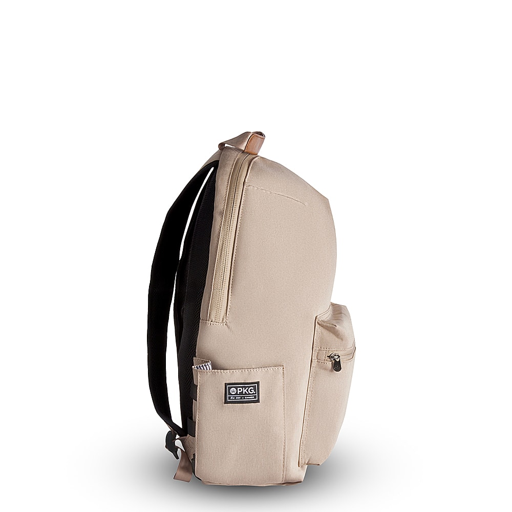 Left View: PKG - Granville 22L Backpack - Ginger Root/Tan