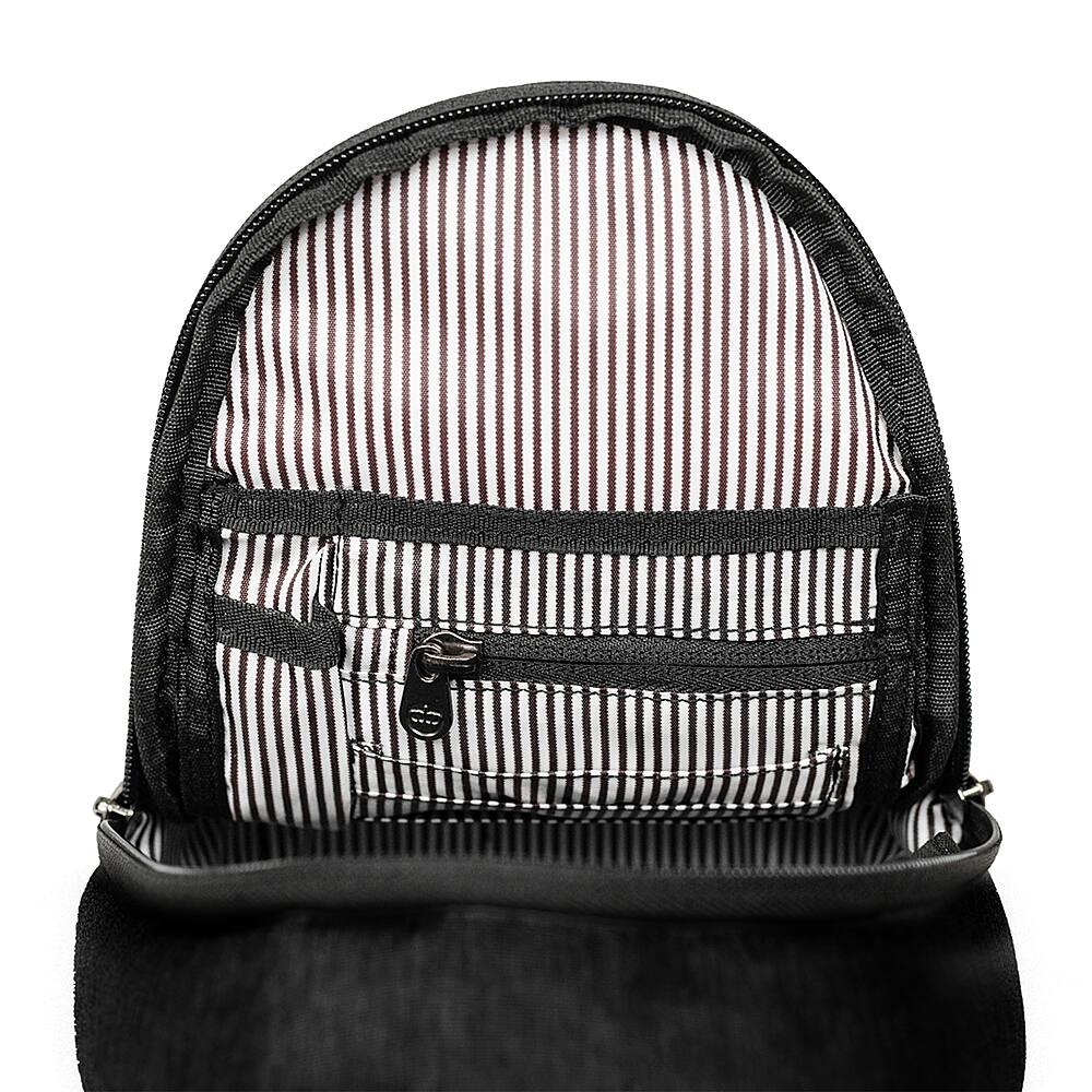 Left. PKG - Elora 4L Crossbody Bag - Black.