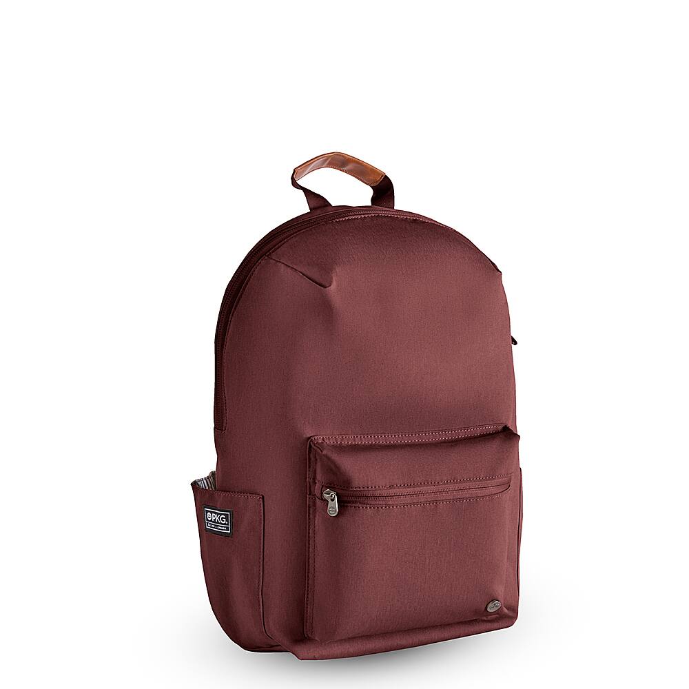 Angle. PKG - Granville 22L Backpack - Rum Raisin/Tan.