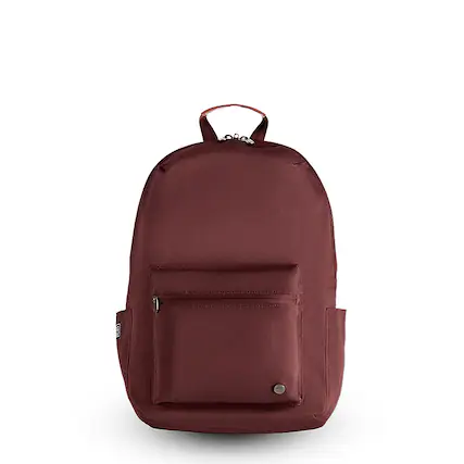 Front. PKG - Granville 22L Backpack - Rum Raisin/Tan.