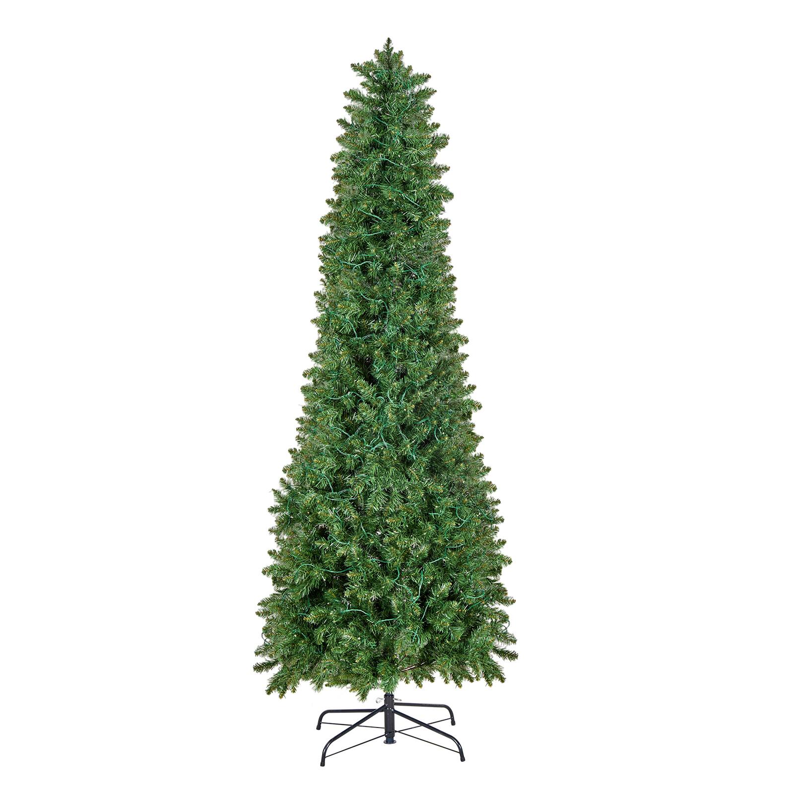 Alt View 5. VEVOR - Christmas Tree,6ft Prelit Artificial Xmas Tree, Full Holiday Decor Trees with 240 Colorful LED Lights, 11 Lighting Modes - Green.