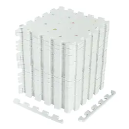 Costway - 36PCS Exercise Mats,EVA Interlocking Foam Floor Tiles for Floor&Joint Protection - Terrazzo