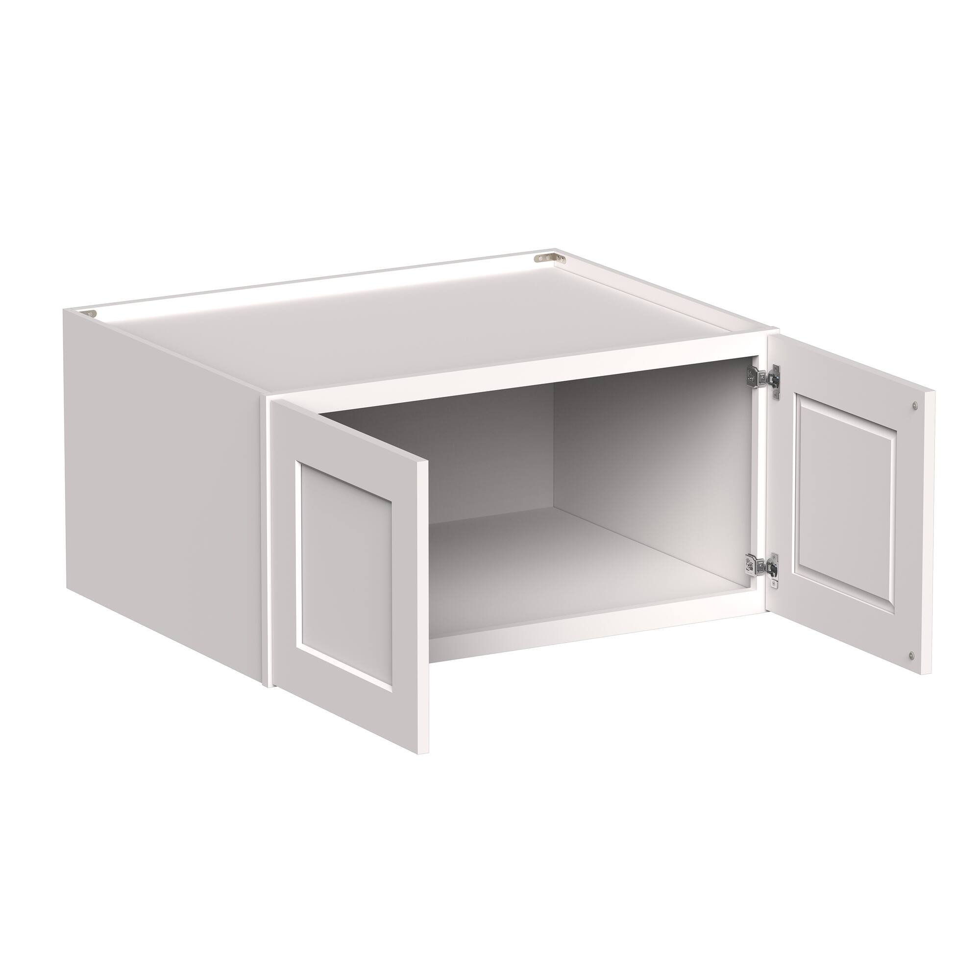 Angle. Boyel Living - 36-in W x 18-in H x 27-in D Shaker RTA Kitchen Deep Wall Cabinet with Soft-Close - White Shaker.