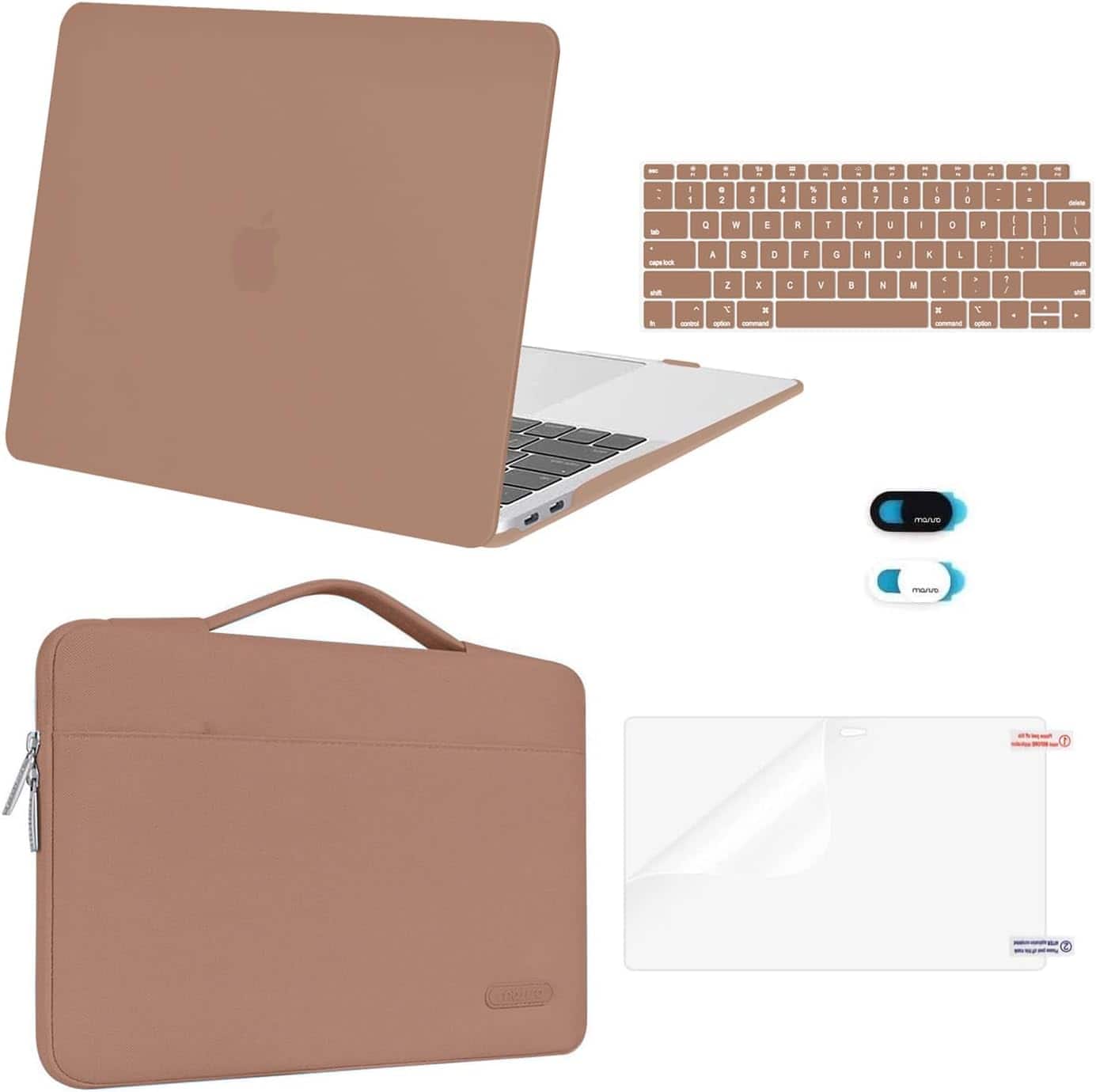 mosiso - 5-in-1 MacBook Air 13 Case and Sleeve Kit A2337/A2179/A1932 - Caramel Brown price history on PriceWatchPro