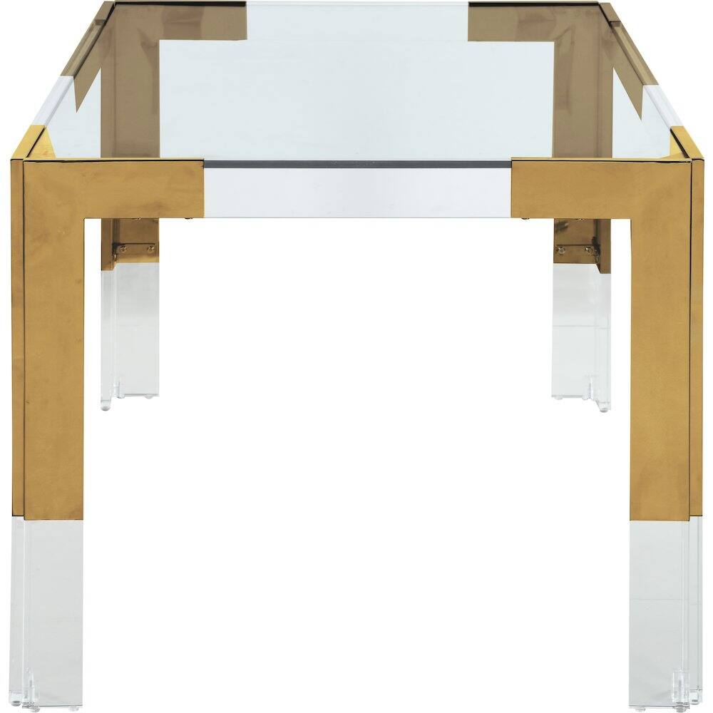 Alt View 2. Meridian Furniture - Casper Rich Gold Dining Table - Gold.