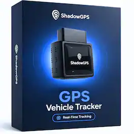 ShadowGPS - GPS Tracker for Vehicles $9/mo – OBD-II Car Tracker Device with Real-Time Alerts, History & App – Vehicle GPS Tracker - Black