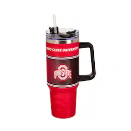 Evergreen Enterprises - Ohio State Buckeyes 40oz. Stainless Steel Canyon Cup with Straw - Multicolor