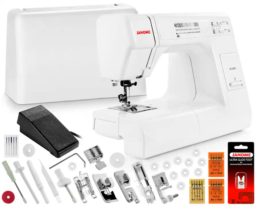 Janome Router 3100 Janome HD3000 Heavy Duty Sewing Machine Includes Ultra Glide Foot ...