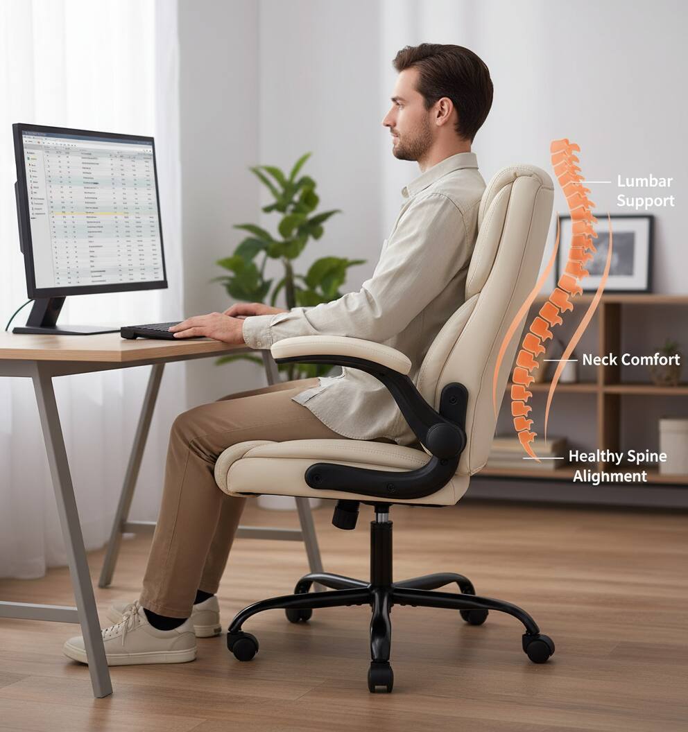 Lumbar Support  
Neck Comfort  
Healthy Spine Alignment