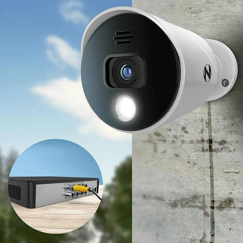 Back. Night Owl - 8-Channel 4K 4-Camera Indoor/Outdoor Wired 1080p 1TB Security System.