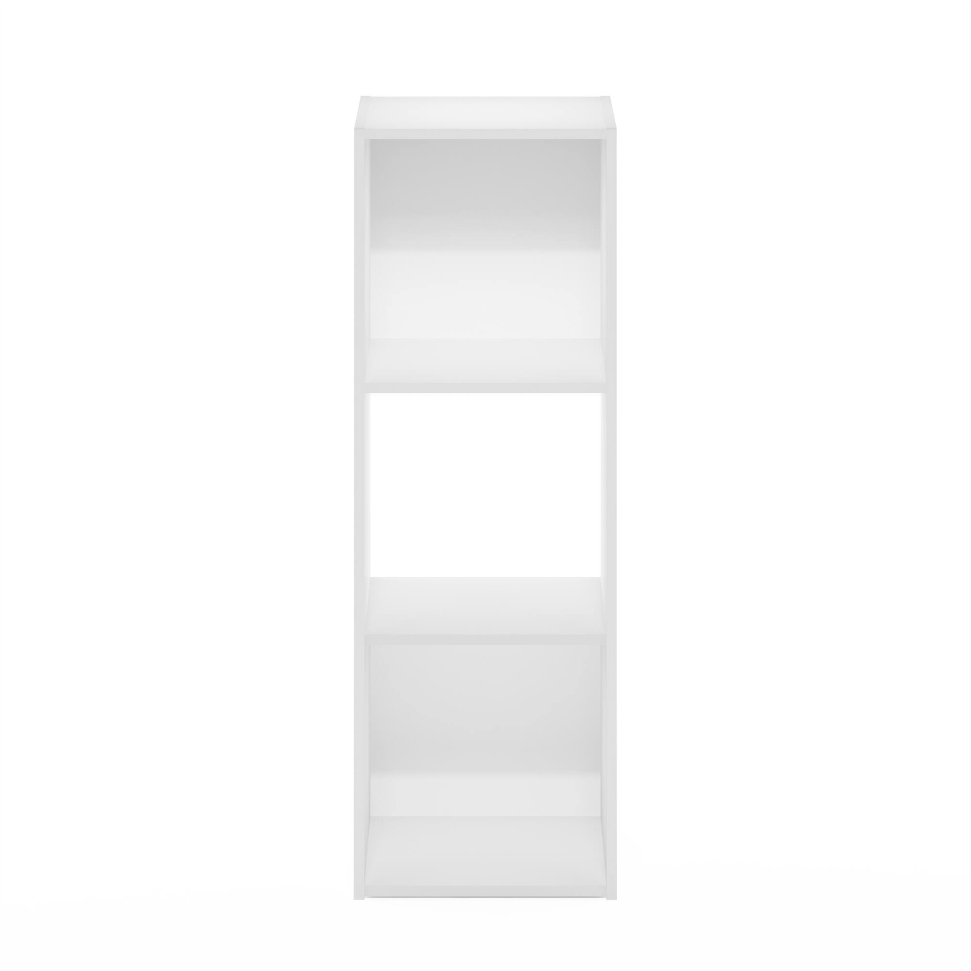 Alt View 1. Furinno - Pelli Cubic Storage Cabinet, 3x1 - White.