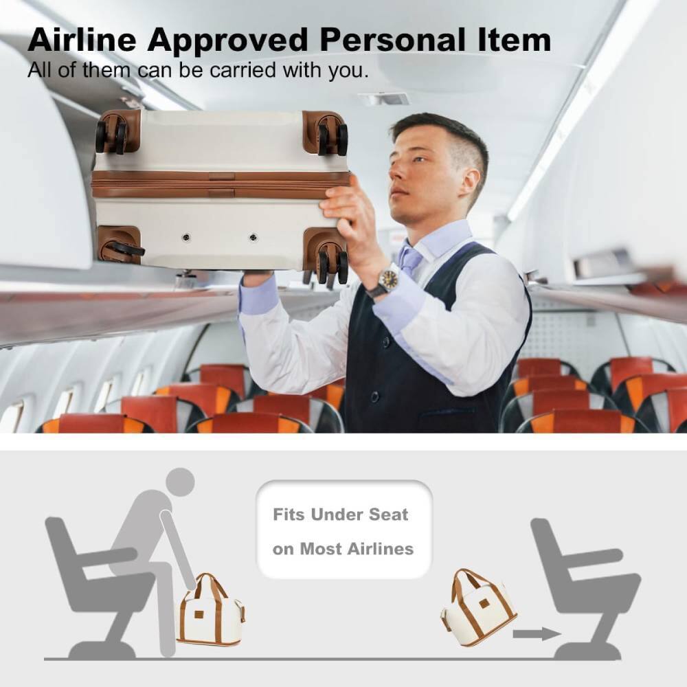 Airline Approved Personal Item  
All of them can be carried with you.  

Fits Under Seat on Most Airlines