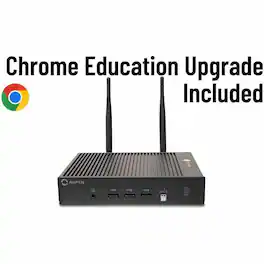 AOpen - Chromebox Mini 2 Education Upgrade - AI Ready Included - Intel Celeron N4500 - Fanless - 8 GB RAM - 32 GB eMMC - Black