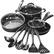 Angle. Cuisinart - Pro Classic 13-Piece Aluminum Cookware Set - Black.
