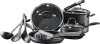 Angle. Cuisinart - Pro Classic 13-Piece Hard Anodized Cookware Set - Black.