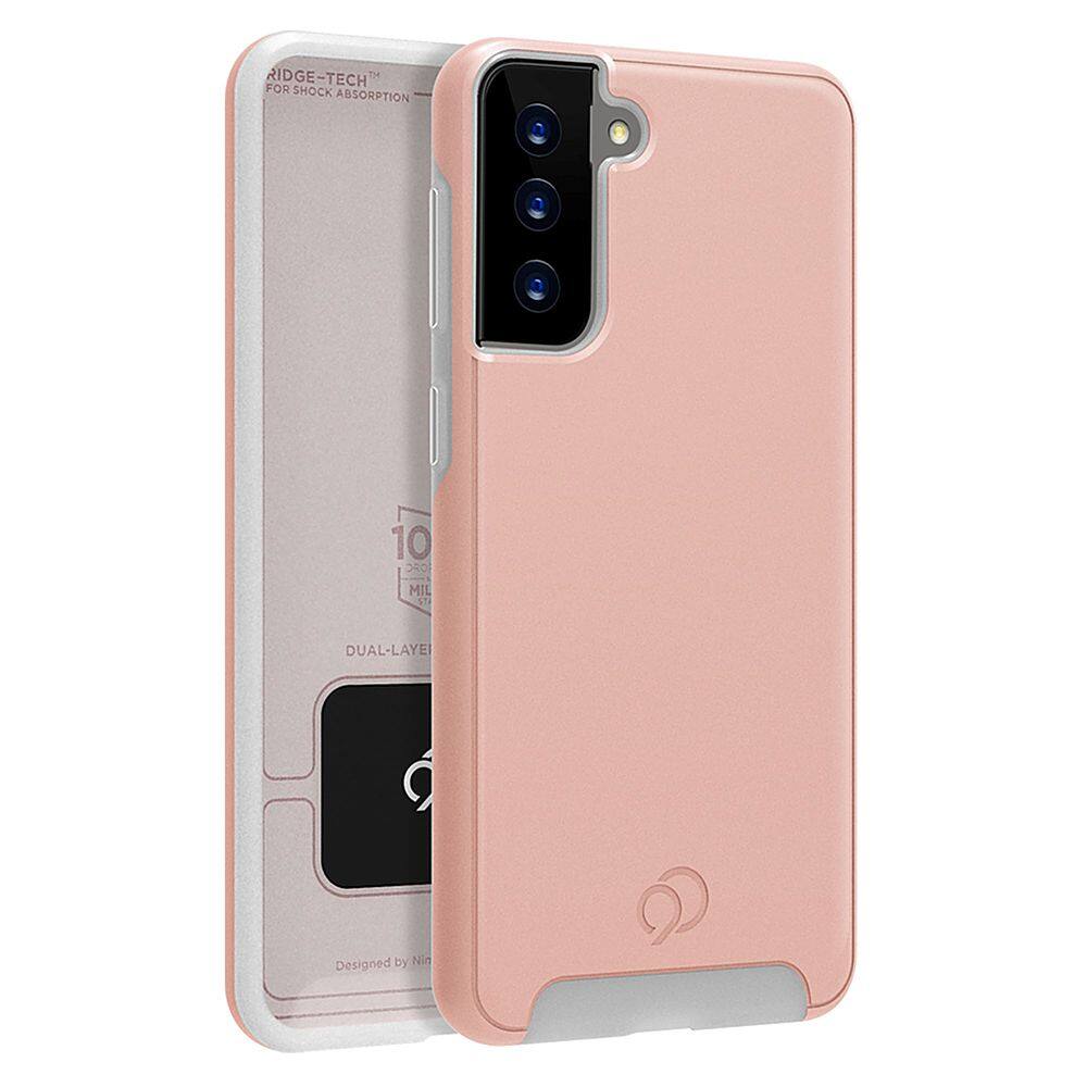 Front. Nimbus9 - Cirrus 2 Case for Samsung Galaxy S21 Plus 5G - Rose Gold.