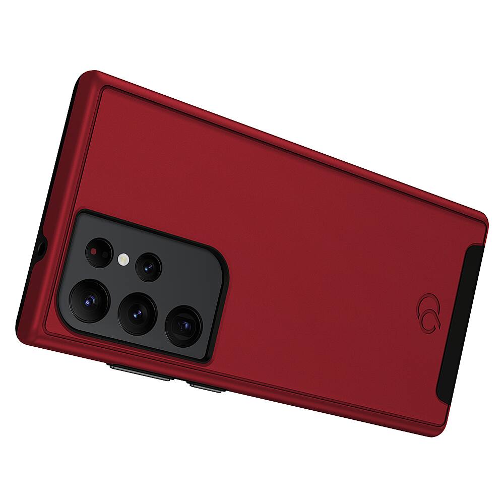 Left. Nimbus9 - Cirrus 2 Case for Samsung Galaxy S24 Ultra - Crimson.