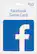 Front. Facebook - $50 Facebook Game Card - Blue.