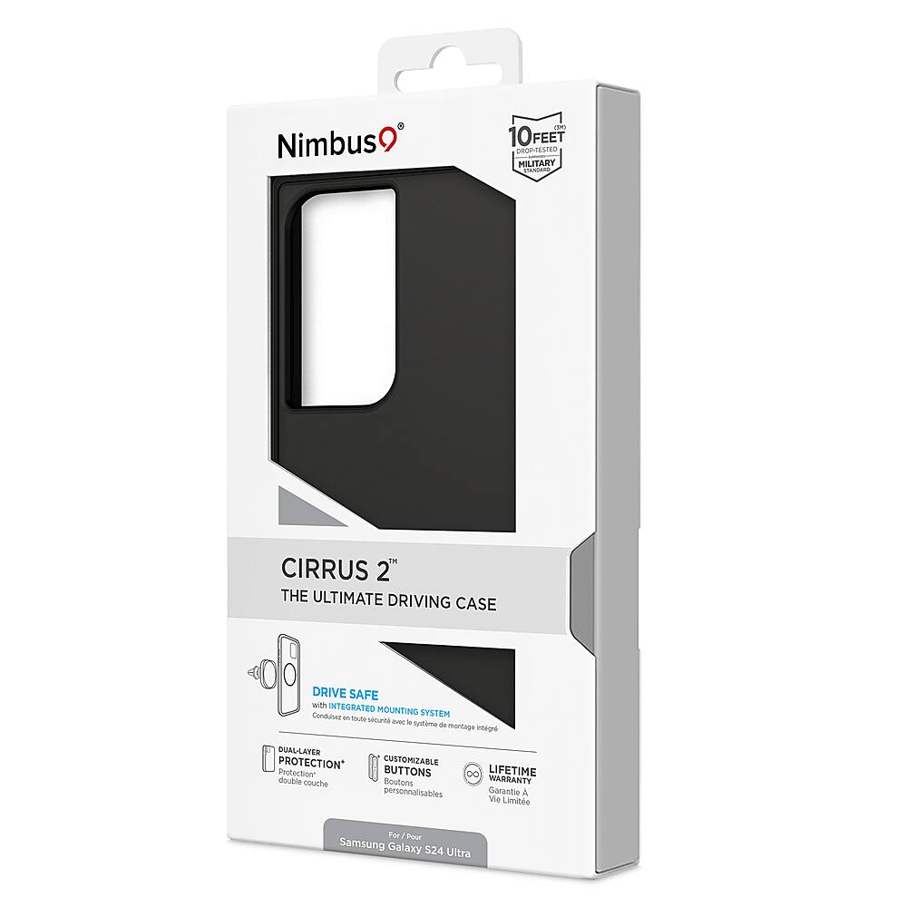 Alt View 3. Nimbus9 - Cirrus 2 Case for Samsung Galaxy S24 Ultra - Black.