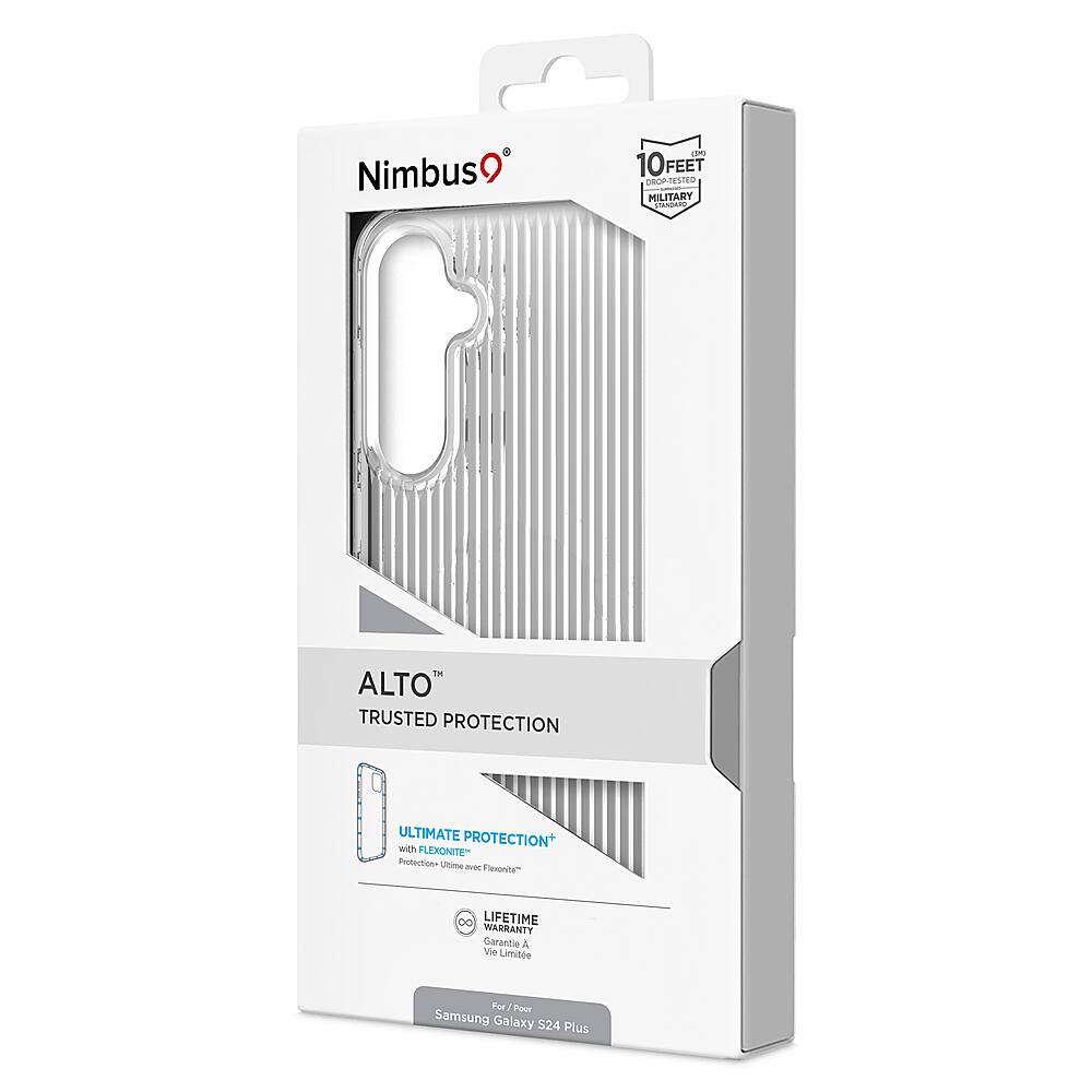 Alt View 3. Nimbus9 - Alto 2 Case for Samsung Galaxy S24 Plus - Clear.