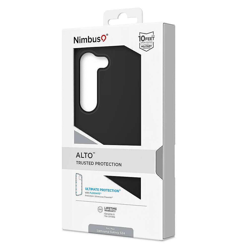 Alt View 3. Nimbus9 - Alto 2 Case for Samsung Galaxy S24 - Black.