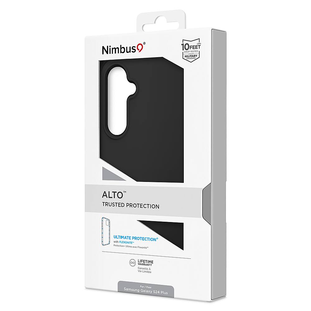 Alt View 3. Nimbus9 - Alto 2 Case for Samsung Galaxy S24 Plus - Black.