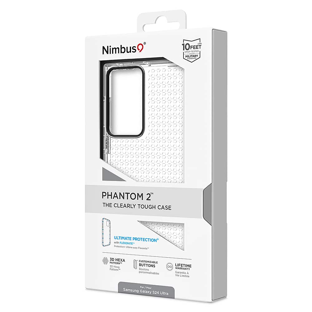 Alt View 3. Nimbus9 - Phantom 2 Case for Samsung Galaxy S24 Ultra - Clear.