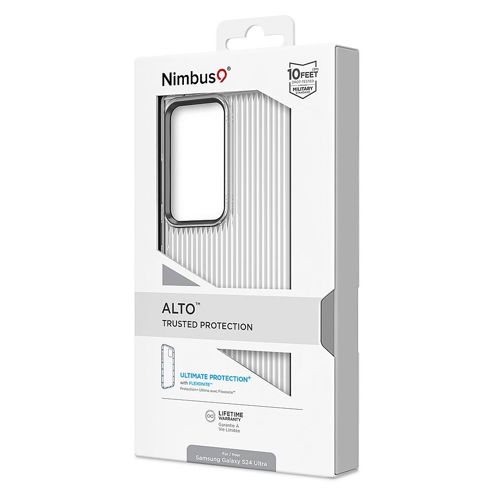 Alt View 3. Nimbus9 - Alto 2 Case for Samsung Galaxy S24 Ultra - Clear.