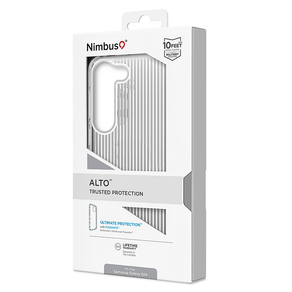 Alt View 3. Nimbus9 - Alto 2 Case for Samsung Galaxy S24 - Clear.