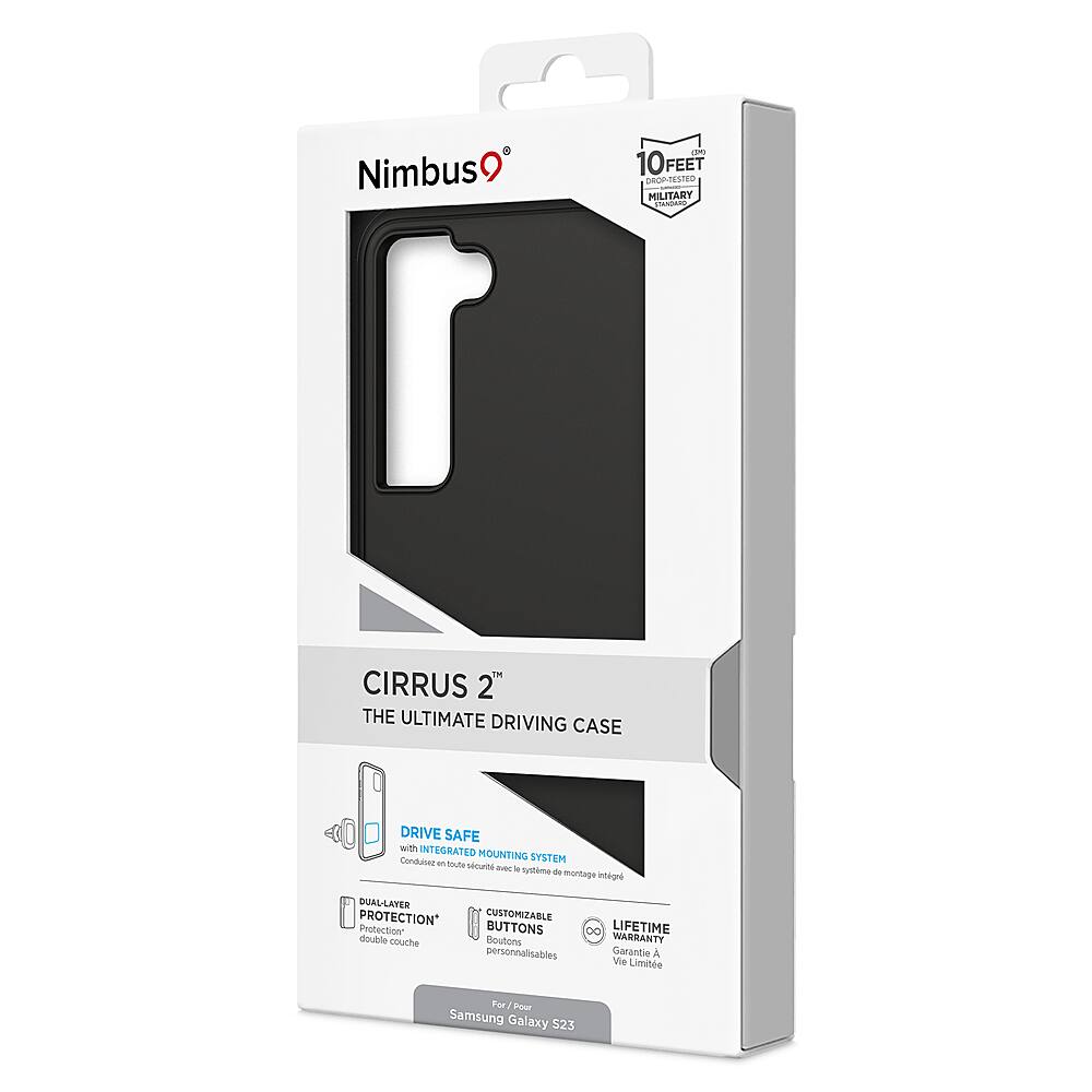 Alt View 3. Nimbus9 - Cirrus 2 Case for Samsung Galaxy S23 - Black.
