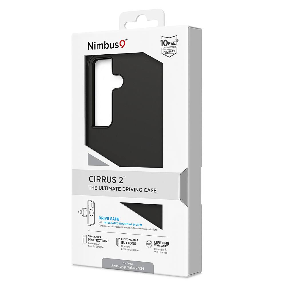Alt View 3. Nimbus9 - Cirrus 2 Case for Samsung Galaxy S24 - Black.