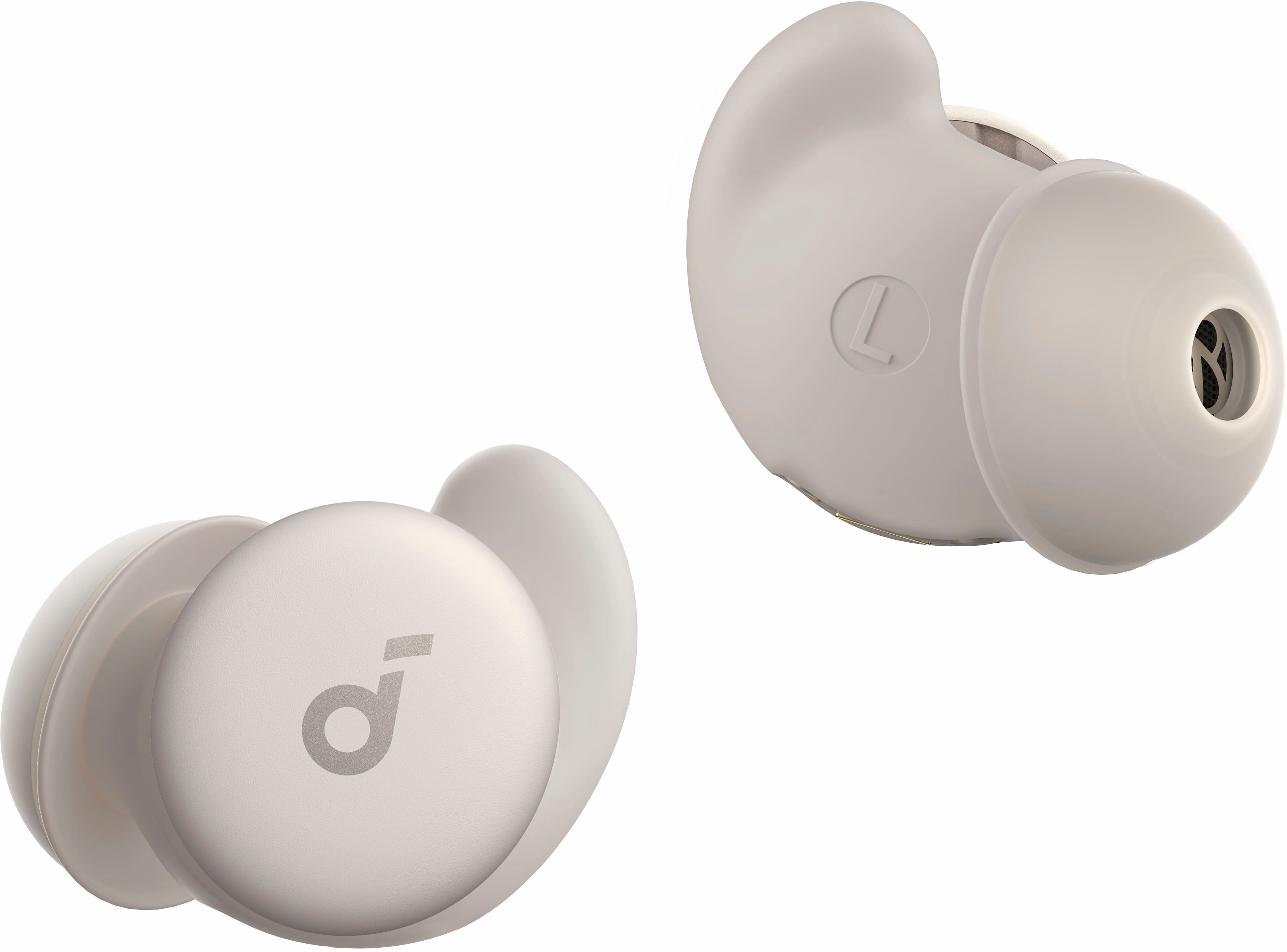 Left. Soundcore - by Anker Sleep A20 Noise Masking True Wireless Earbud Headphones - Slumber Beige.