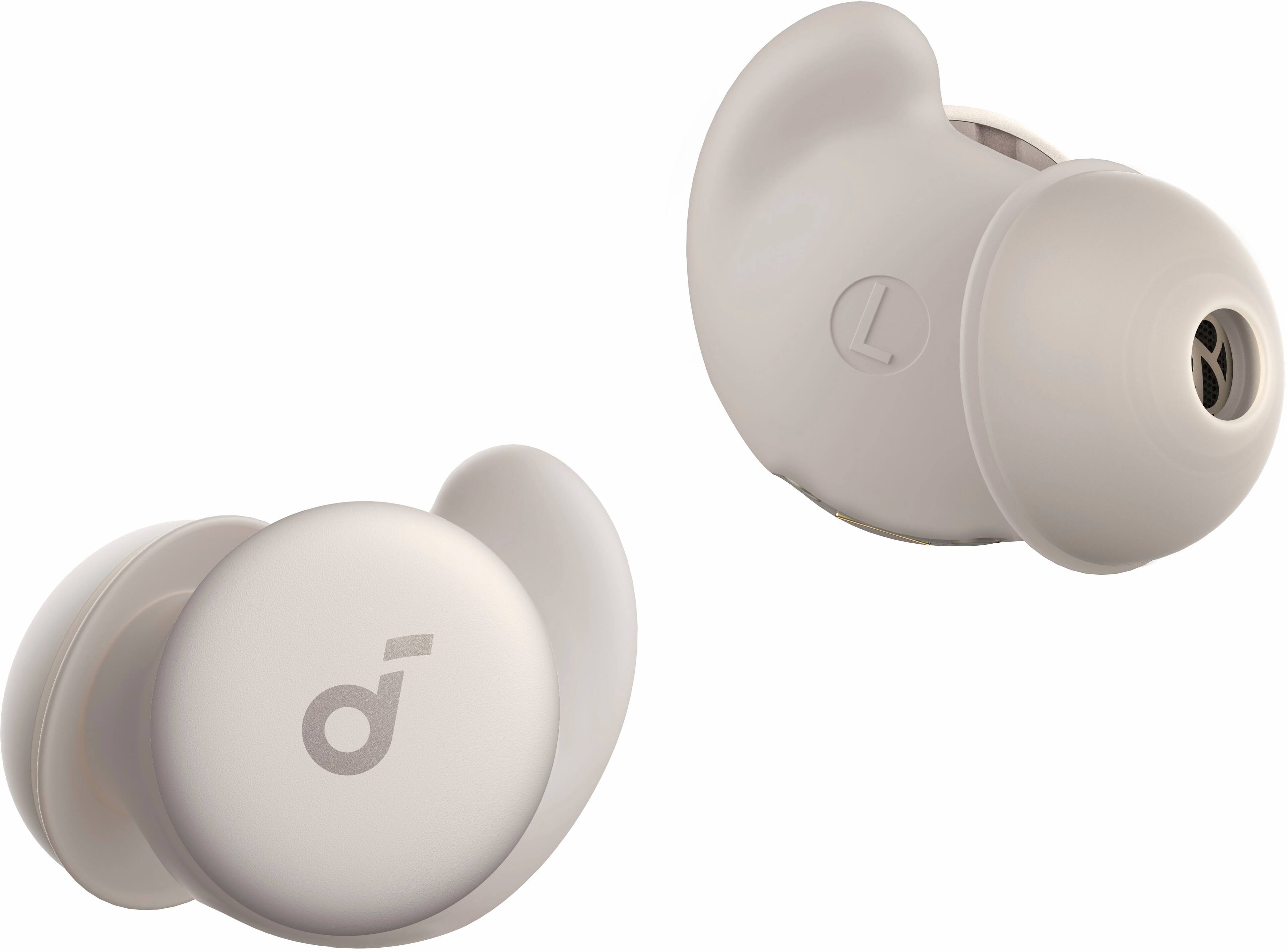 Left. Soundcore - by Anker Sleep A20 Noise Masking True Wireless Earbud Headphones - Slumber Beige.