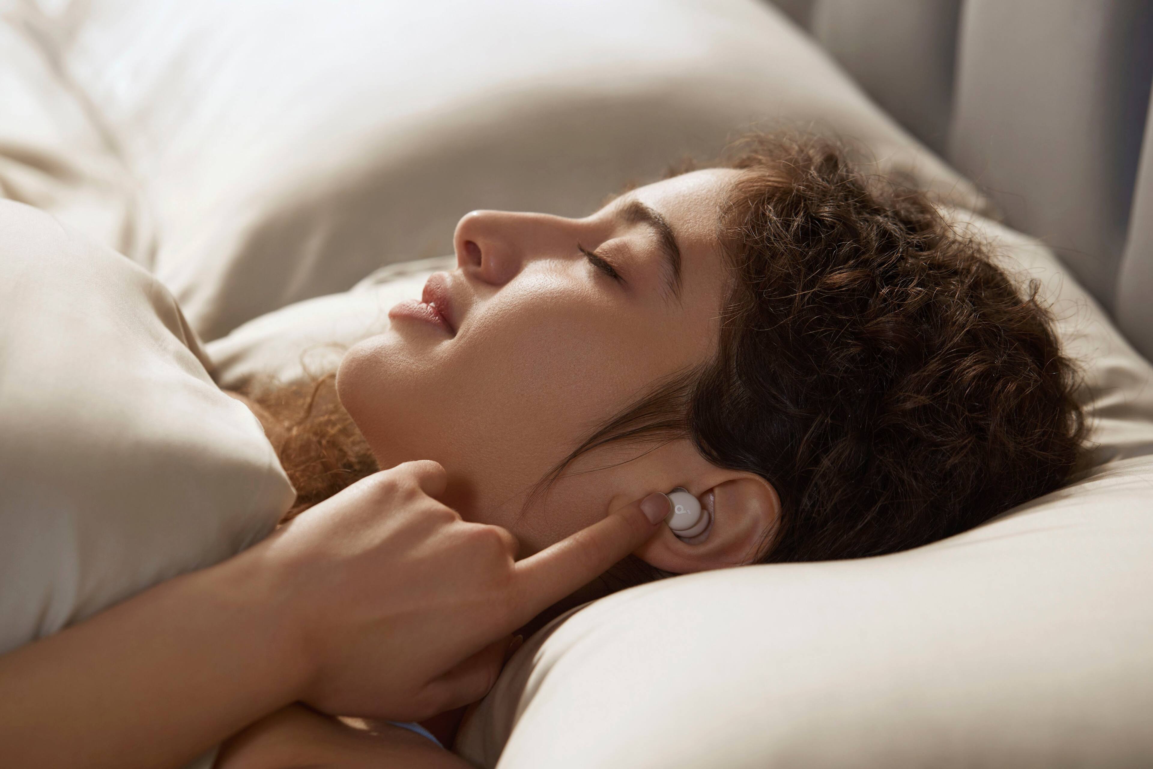 Alt View 15. Soundcore - by Anker Sleep A20 Noise Masking True Wireless Earbud Headphones - Slumber Beige.