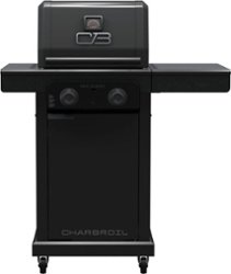 Charbroil - Pro Series with Amplifire Infrared Technology 2-Burner Propane Gas Grill Cabinet, 463676724 - Black - Angle_Zoom
