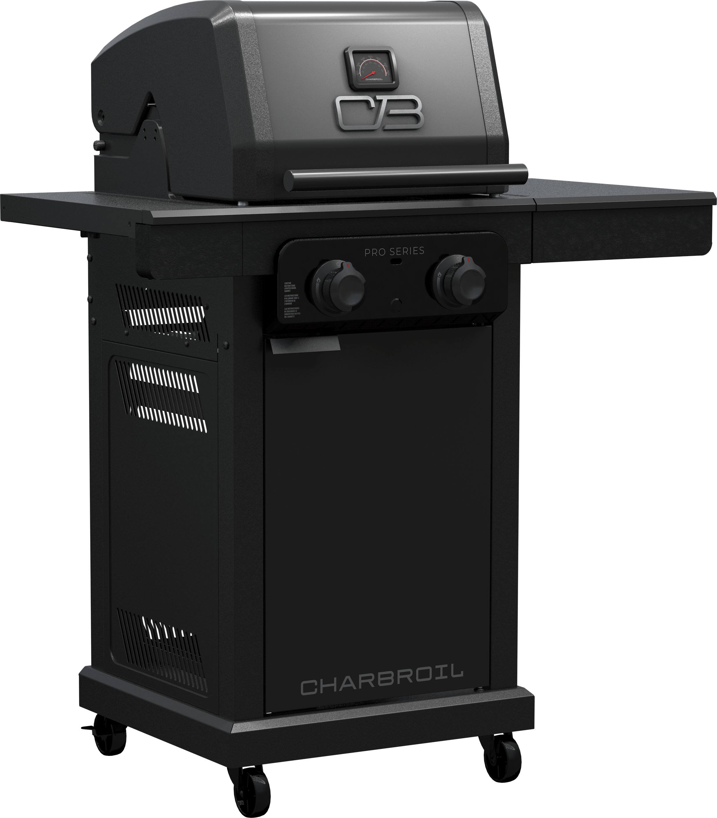 Alt View 13. Charbroil - Pro Series with Amplifire Infrared Technology 2-Burner Propane Gas Grill Cabinet, 463676724 - Black.