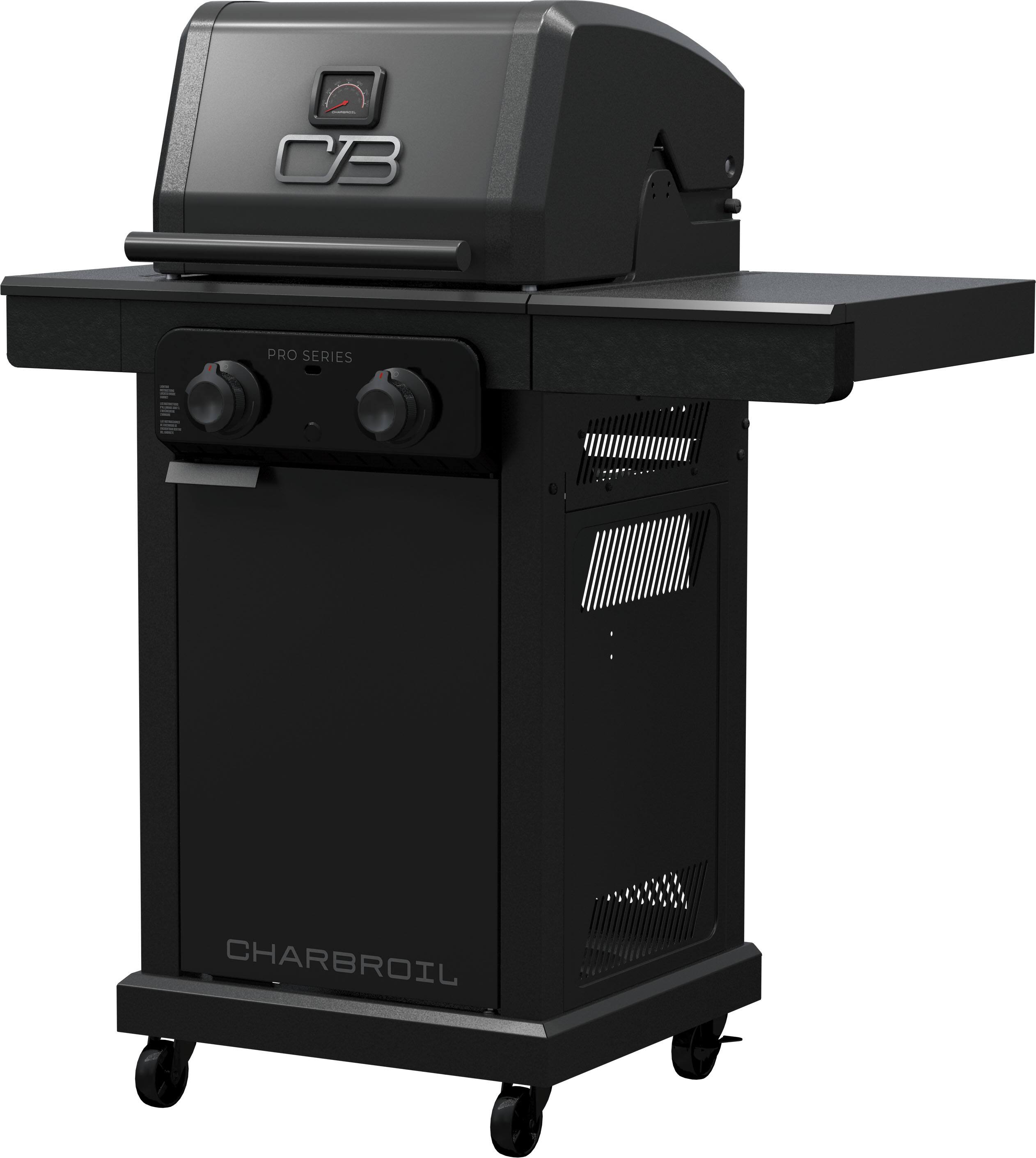 Alt View 15. Charbroil - Pro Series with Amplifire Infrared Technology 2-Burner Propane Gas Grill Cabinet, 463676724 - Black.
