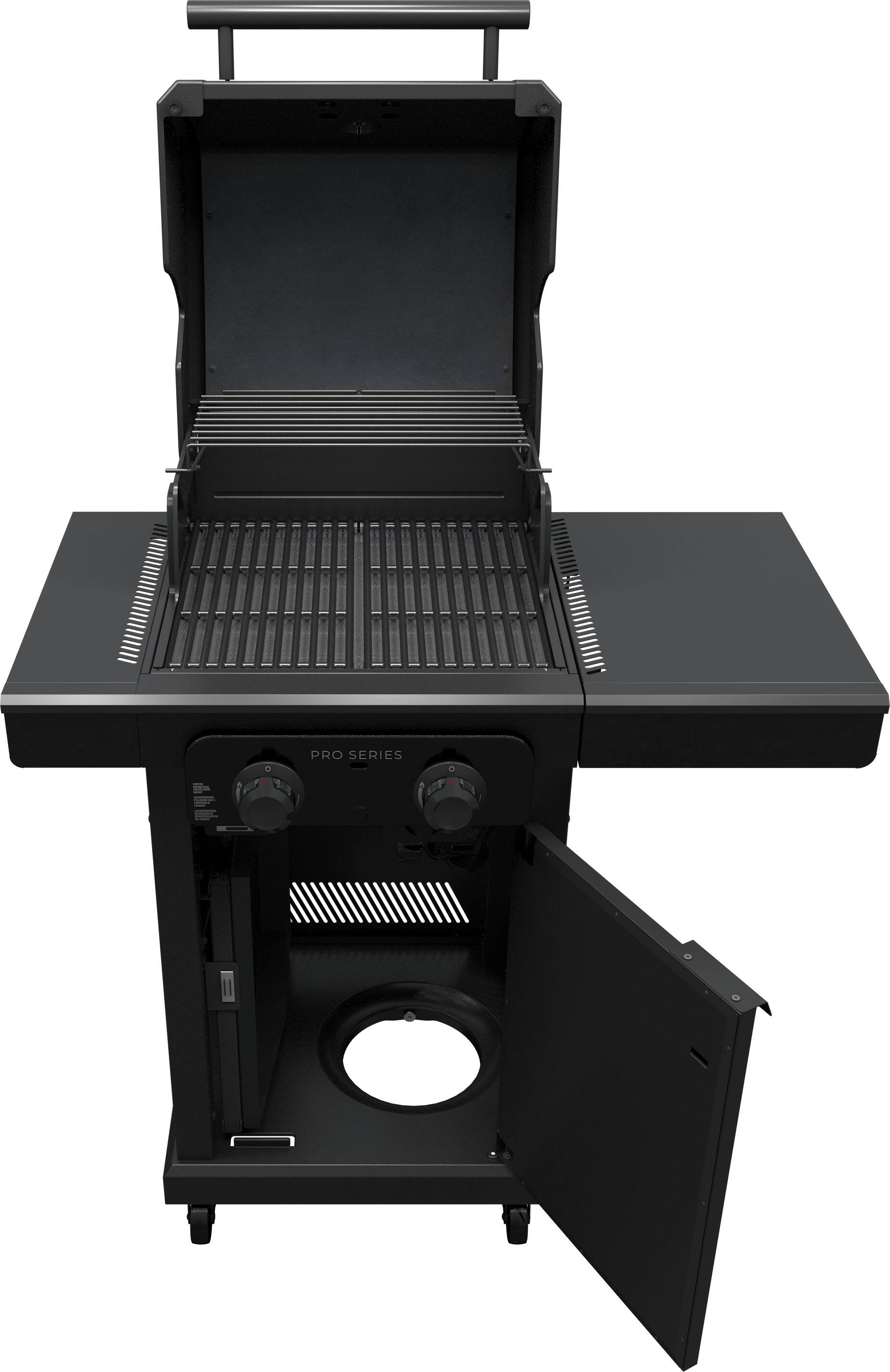 Alt View 16. Charbroil - Pro Series with Amplifire Infrared Technology 2-Burner Propane Gas Grill Cabinet, 463676724 - Black.