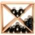 Angle. Wine Enthusiast - Compact Cellar Cube Wine Rack.
