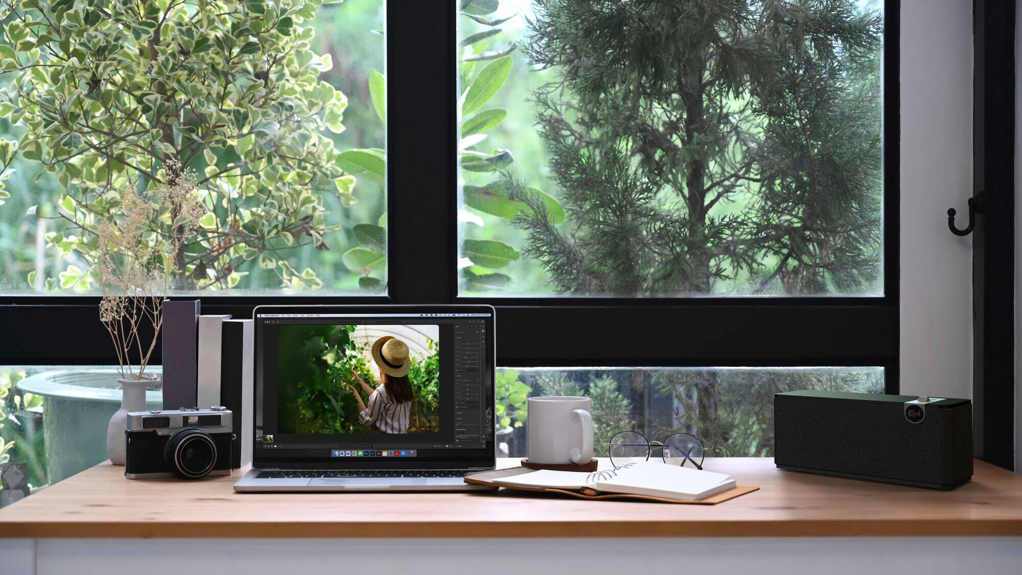 Alt View 13. Klipsch - The One Plus Premium Tabletop Bluetooth Speaker with Broadcast Mode, Matte Black - Matte Black.