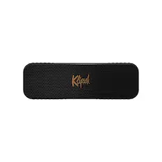 Front. Klipsch - Klipsch Detroit Portable Bluetooth Speaker - Black.