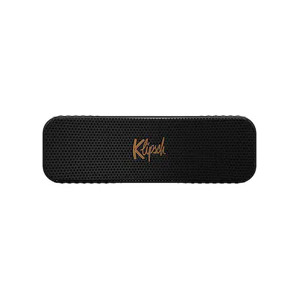 Front. Klipsch - Klipsch Detroit Portable Bluetooth Speaker - Black.