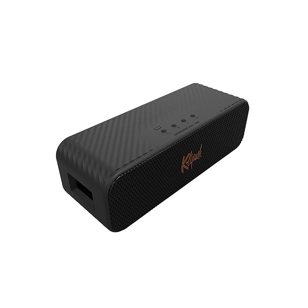 Left. Klipsch - Klipsch Detroit Portable Bluetooth Speaker - Black.