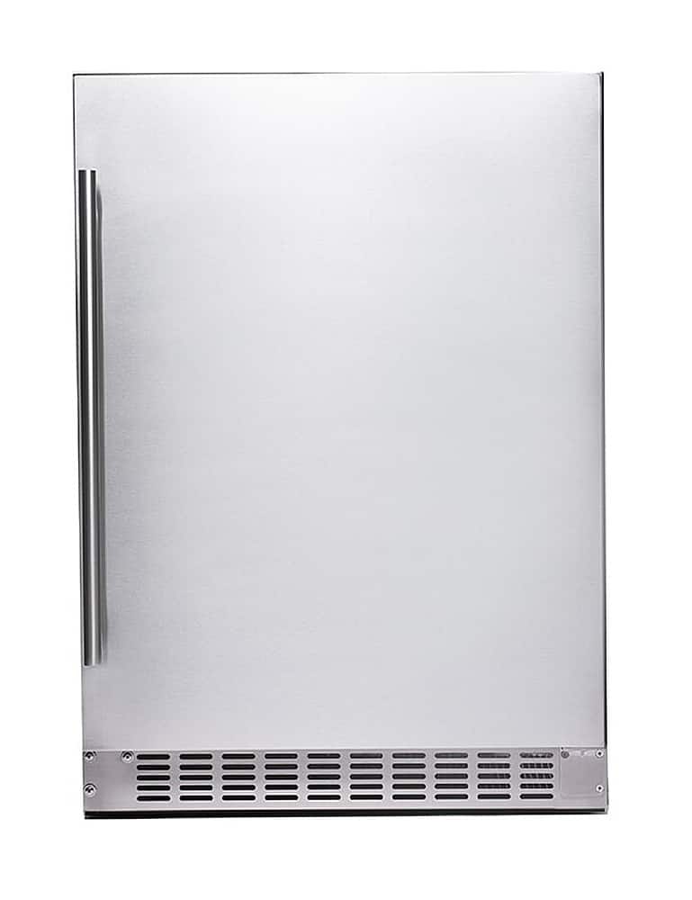 Azure - 5.6 Cu. Ft. 24" Under-counter Refrigerator with Solid Stainless Door, Indoor or Outdoor rated - Stainless Steel - Front_Zoom