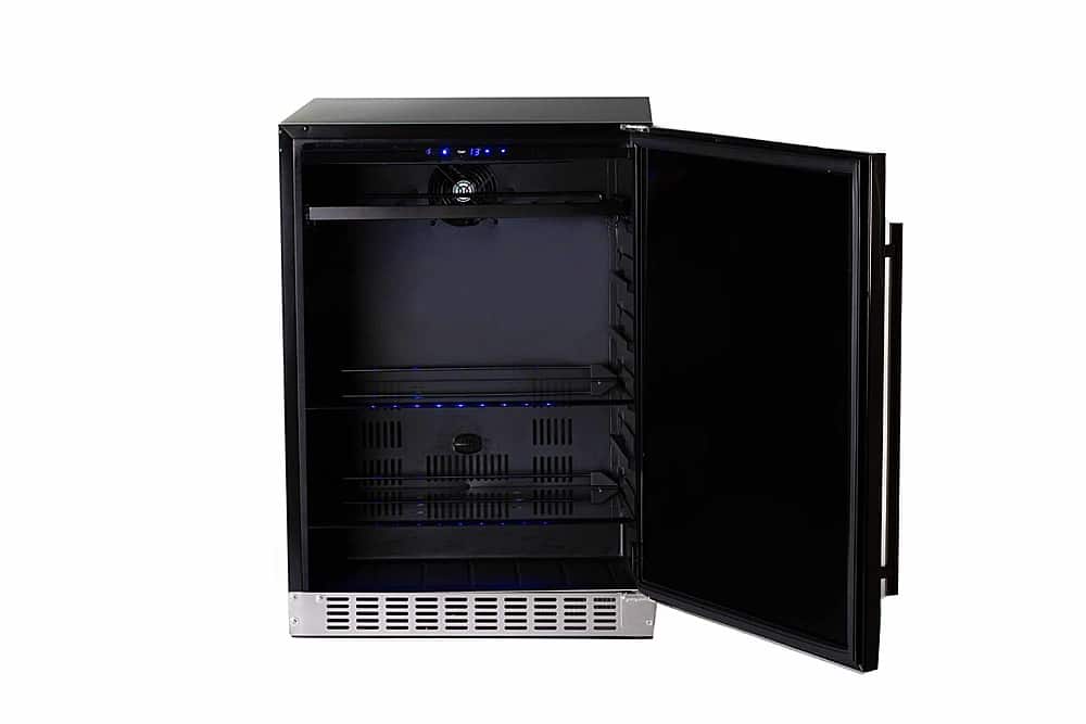 Alt View 11. Azure - Azure 5.6 Cu. Ft. 24" Under-counter Refrigerator with Solid Stainless Door, Indoor or Outdoor rated - Stainless Steel.