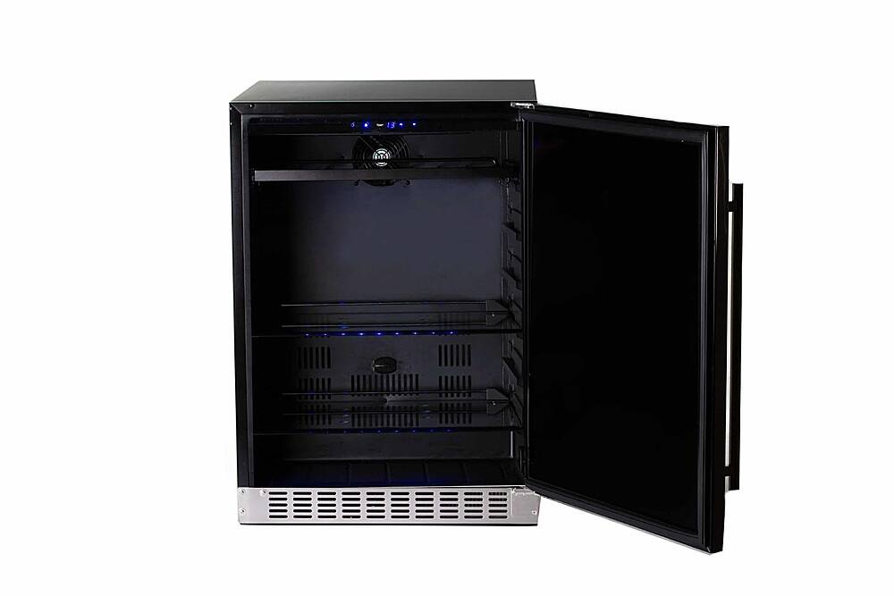 Alt View 11. Azure - Azure 5.6 Cu. Ft. 24" Under-counter Refrigerator with Solid Stainless Door,  Indoor or Outdoor rated - Stainless Steel.