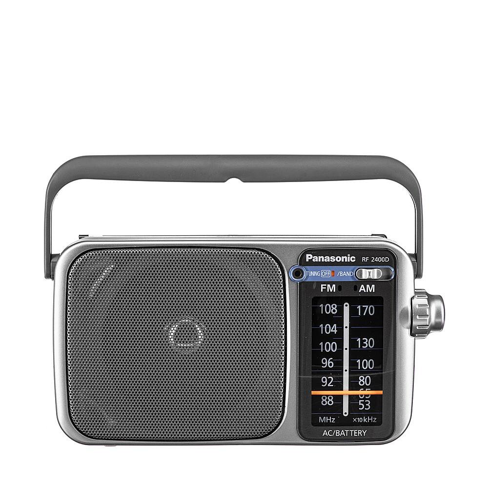 Panasonic RF 2400D TUNING FM AM 108 104 100 96 92 88 MHz 170 130 100 80 65 53 x10kHz AC/BATTERY