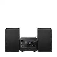 Panasonic - Stereo System with CD, Bluetooth and Radio, 20W - Black - Front_Zoom